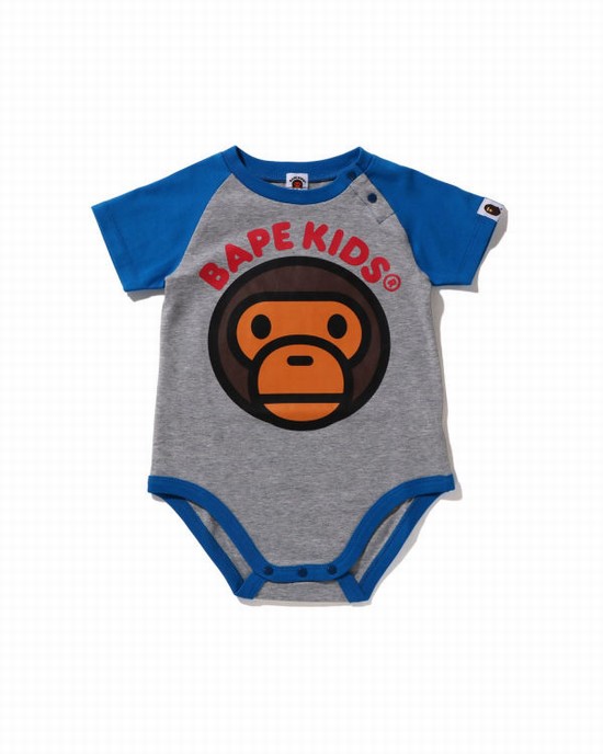 Grey Bape Milo Kids' Bodysuit | ZA-17649