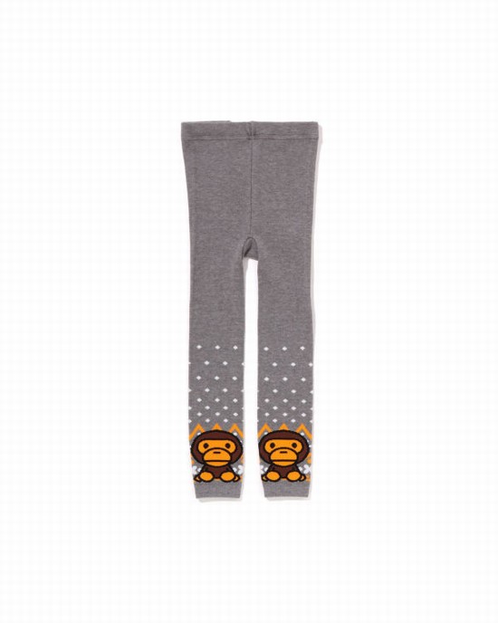 Grey Bape Milo Nordic Kids' Leggings | ZA-64275