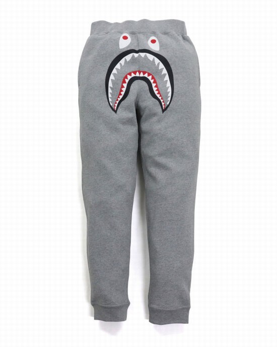 Grey Bape Shark Men's Sweatpants | ZA-84207