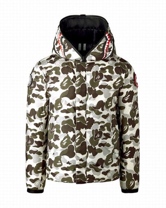 Grey Bape X Canada Goose X Concepts ABC Camo Crofton Shark Hooded Light Men's Jackets | ZA-45981