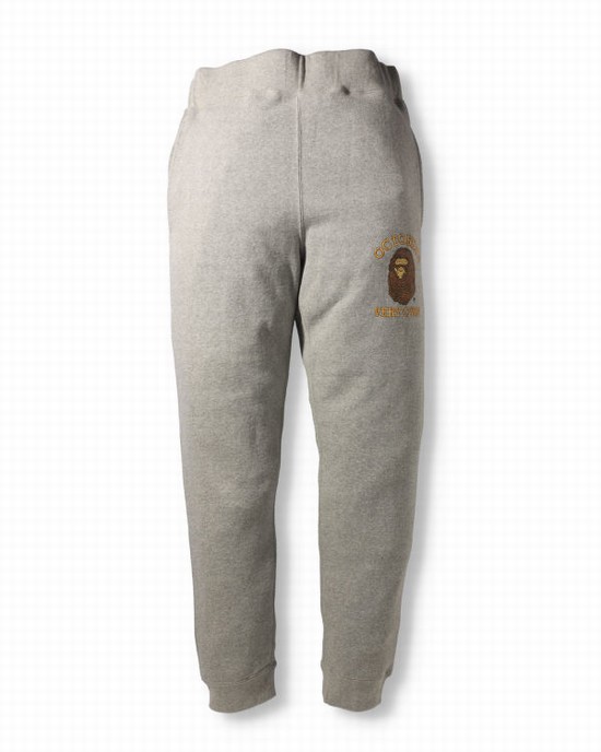 Grey Bape X OVO Slim Fit Men's Sweatpants | ZA-85691