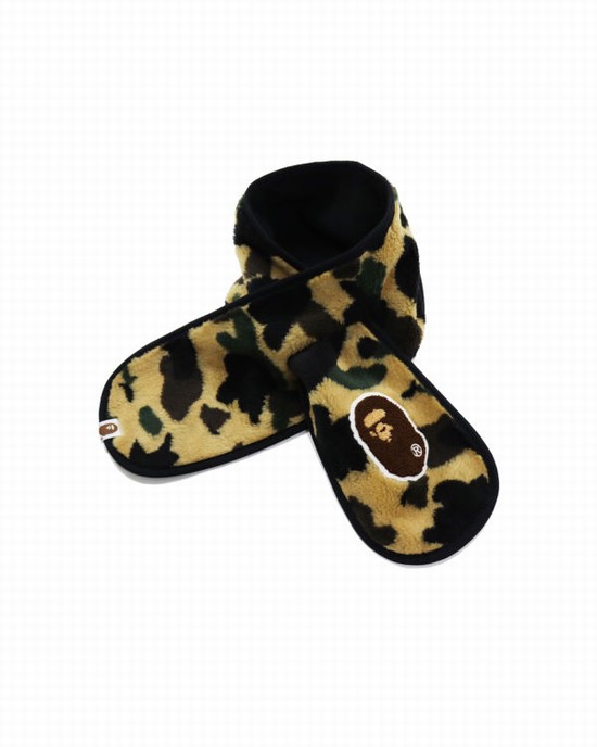 Khaki Bape 1st Camo BOA Ape Head Kids' Scarves | ZA-03861