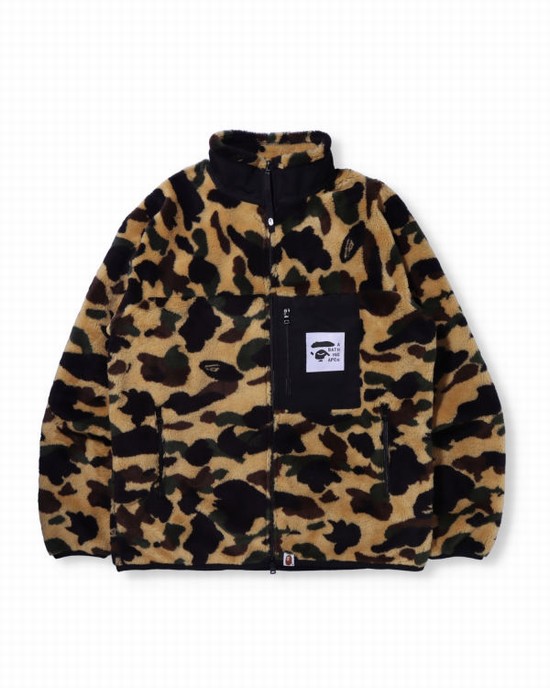 Khaki Bape 1st Camo BOA Men's Jackets | ZA-35142