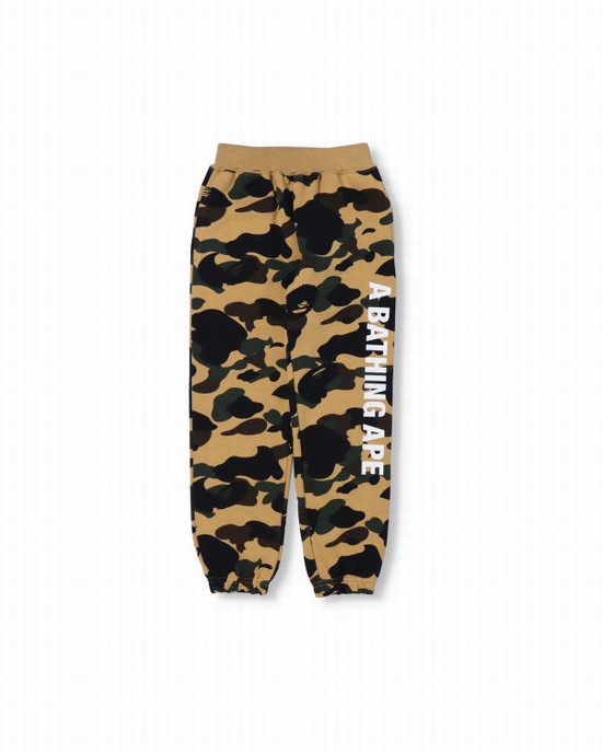 Khaki Bape 1st Camo Slim Kids' Sweatpants | ZA-18597