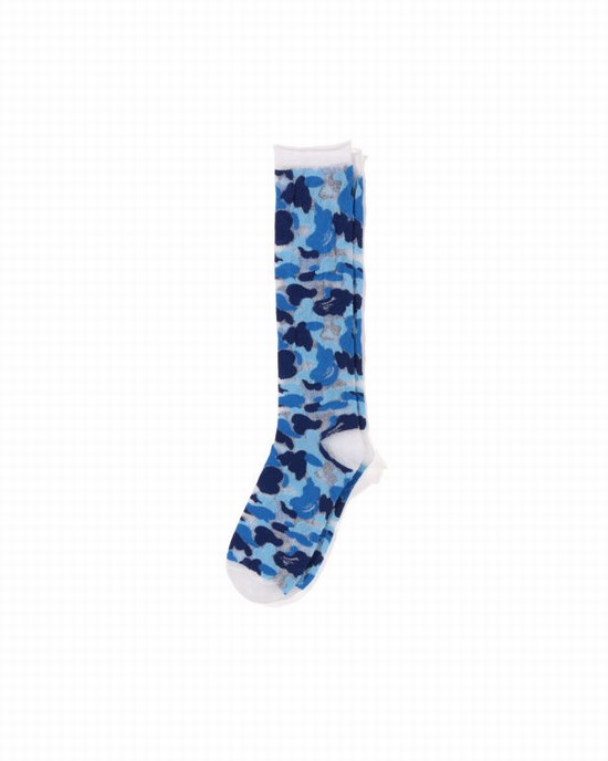 Light Blue Bape ABC Camo Clear Women's Socks | ZA-27654