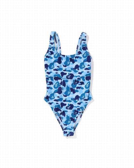 Light Blue Bape ABC Camo Women's Beachwear | ZA-19830