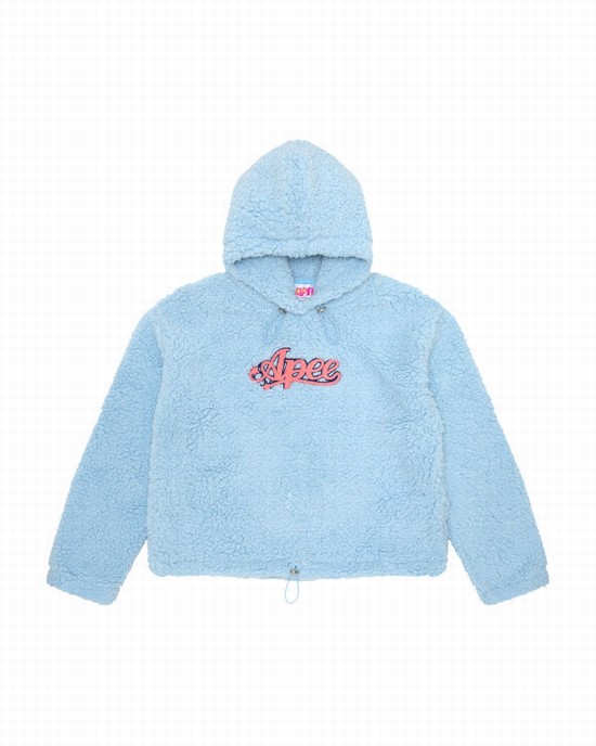 Light Blue Bape Oversized Women's Hoodie | ZA-81754