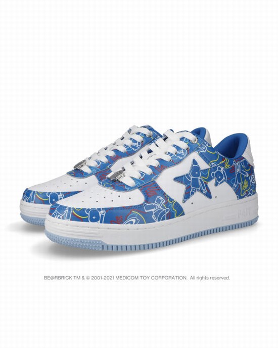 Light Blue Bape STA X Medicom Toy Be@R Camo M1 Men's Sneakers | ZA-32145