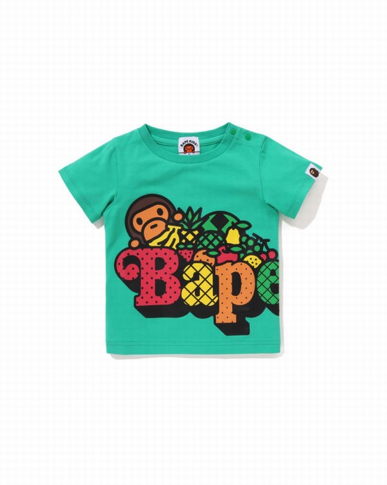 Light Green Bape Milo Fruit Kids' T Shirts | ZA-81549