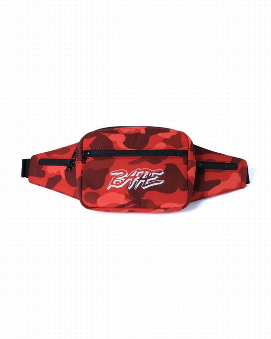 Light Red Bape Colour Camo Men's Waist Bags | ZA-12354