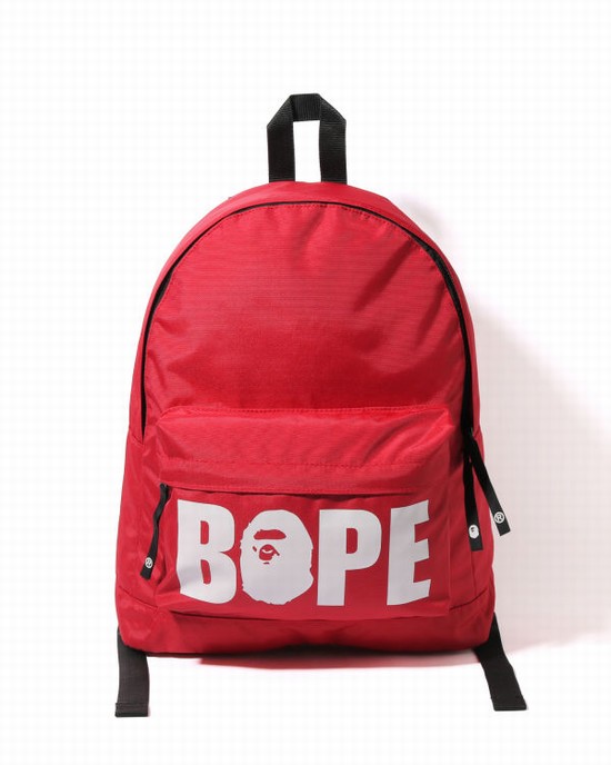 Light Red Bape Happy New Year Women's Backpacks | ZA-90517