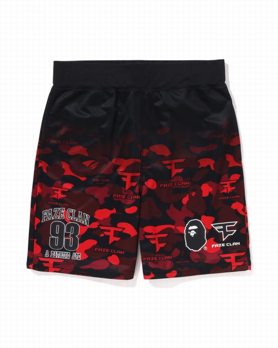 Light Red Bape X Faze Clan Game Kids' Shorts | ZA-13785