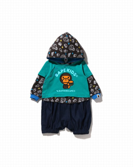 Mint Bape Milo Junk Food Layered Romper Kids' Bodysuit | ZA-81439