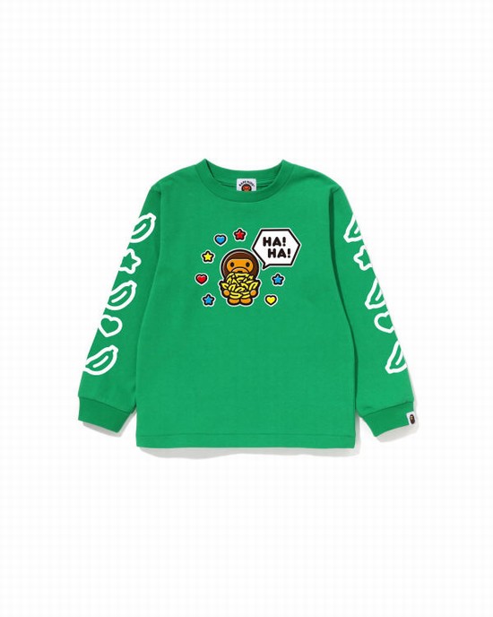 Mint Bape Milo Speech Balloon L/S #1 Kids' T Shirts | ZA-27415