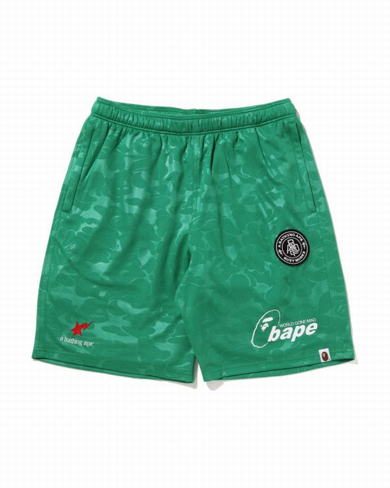 Mint Bape Soccer Game Men's Shorts | ZA-35640