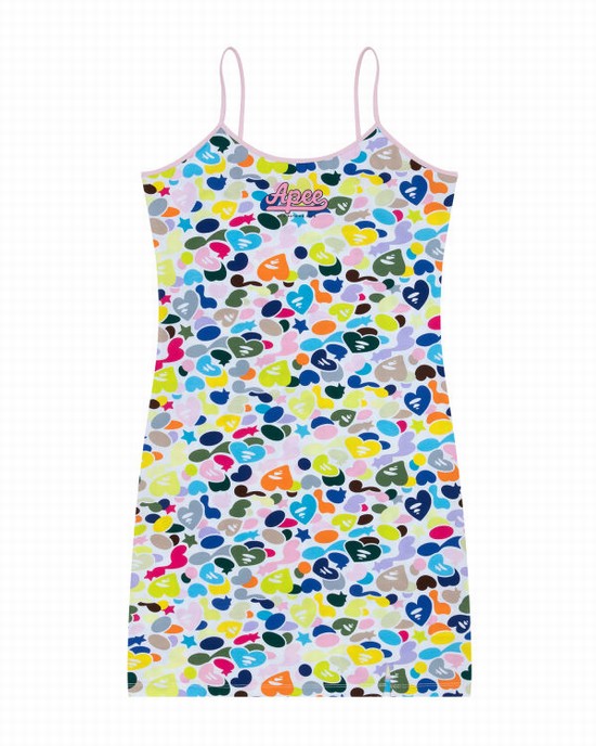 Multicolor Bape Logo print Women's Dress | ZA-46591