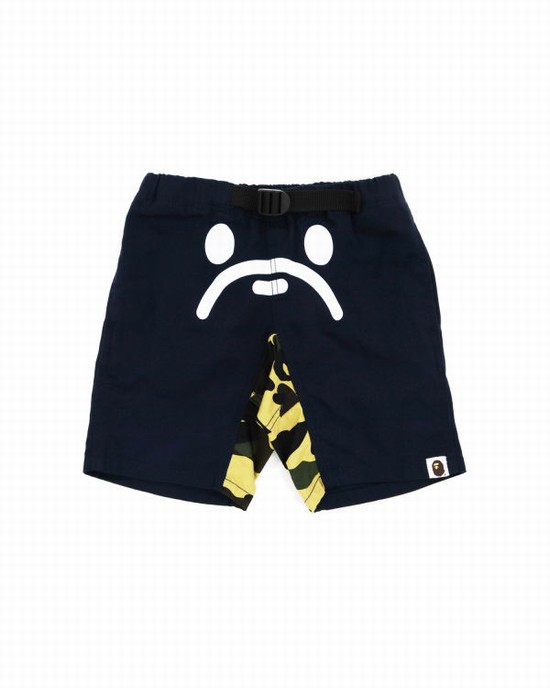 Navy / Blue Bape Milo Climbing Kids' Shorts | ZA-42905