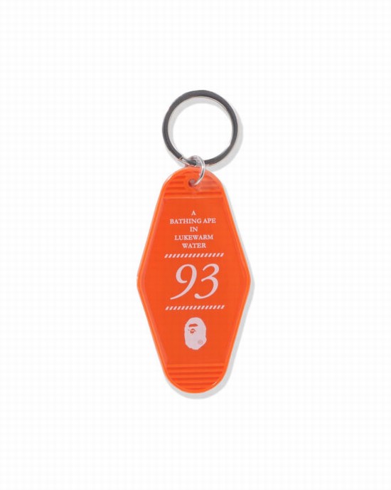 Orange Bape Room Men's Key Rings | ZA-63152