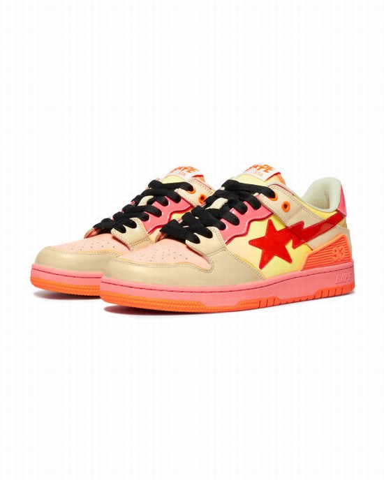 Orange Bape SK8 STA #1 Women's Sneakers | ZA-13742