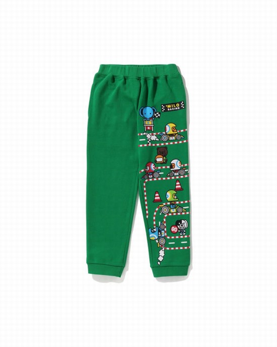 Peacock / Green Bape Milo Racing Friends Kids' Sweatpants | ZA-91438