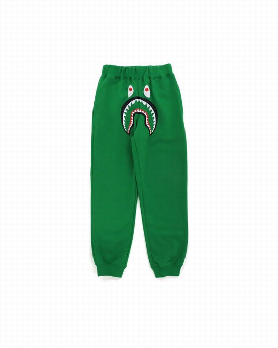 Peacock / Green Bape Shark Slim Kids' Sweatpants | ZA-49203