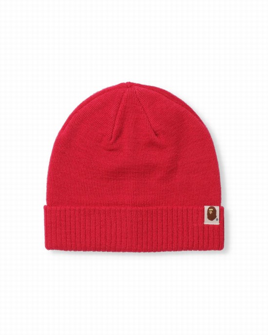 Pink Bape 2 Way Men's Beanie | ZA-41086