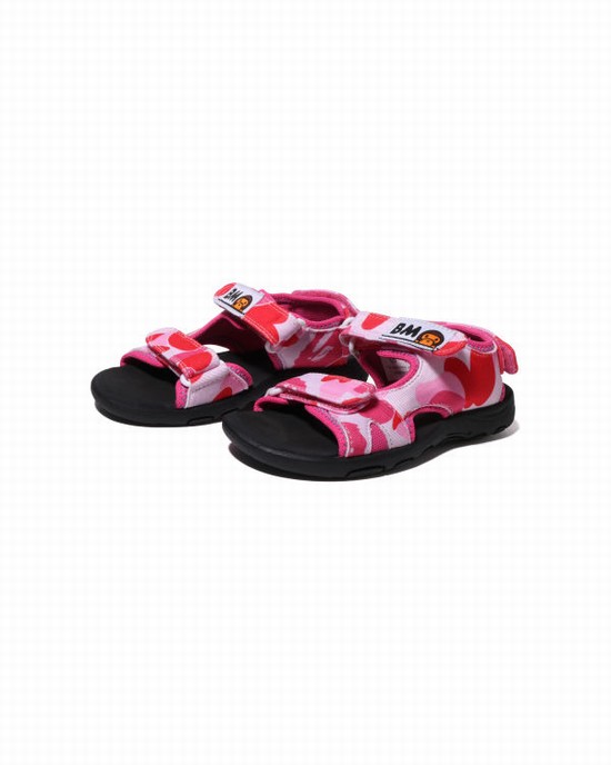 Pink Bape ABC Milo Kids' Sandals | ZA-91652