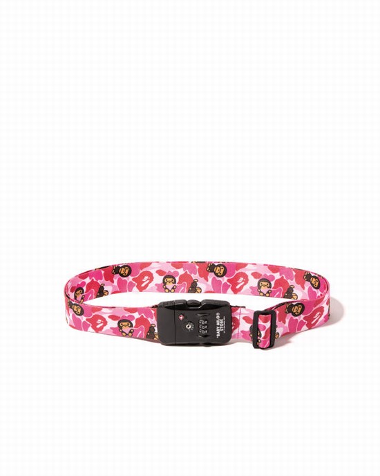 Pink Bape Luggage Kids' Belts | ZA-68372