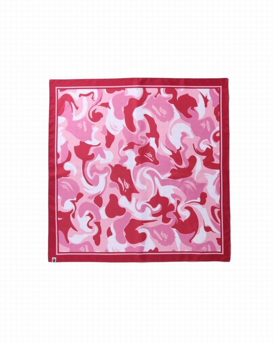 Pink Bape Marble Camo Women's Scarves | ZA-49370