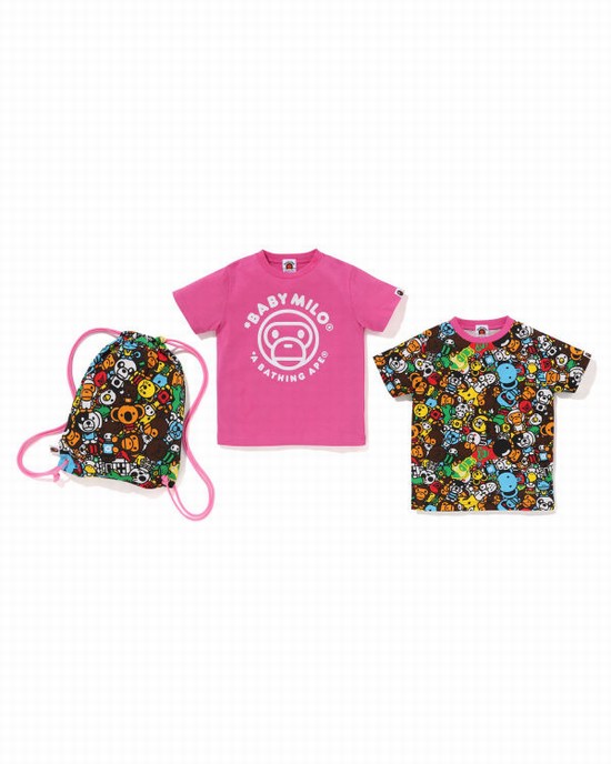 Pink Bape Milo All Safari Gift Kids' Suit | ZA-17894