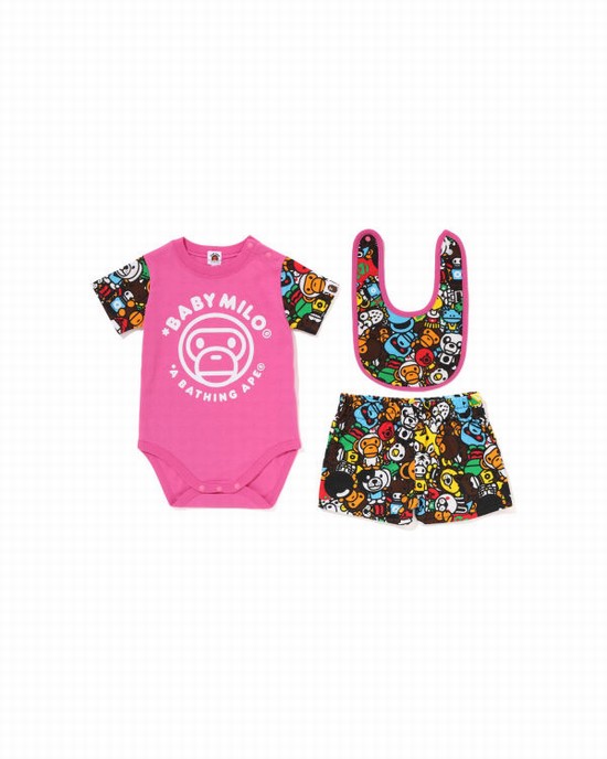 Pink Bape Milo All Safari Gift Kids' Suit | ZA-26315