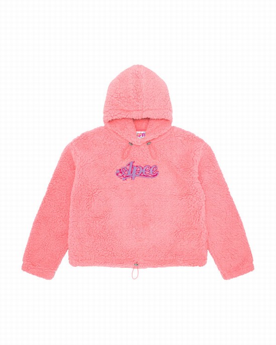 Pink Bape Oversized Women's Hoodie | ZA-13865