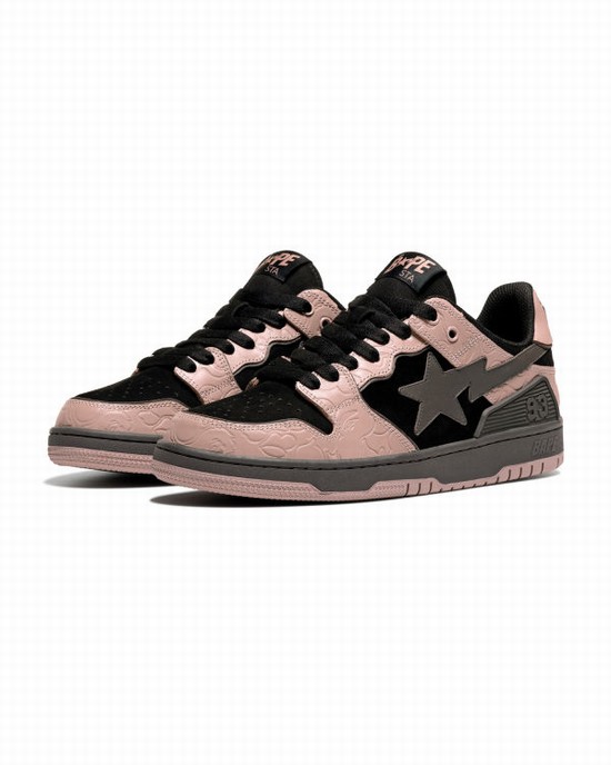 Pink Bape SK8 STA Men's Sneakers | ZA-84517