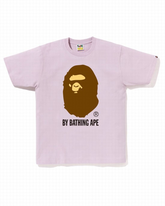 Purple Bape By Bathing Ape Men's T Shirts | ZA-85309