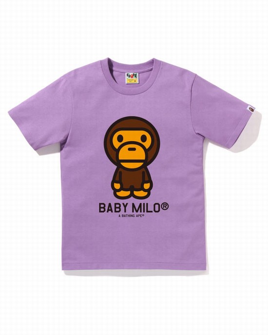 Purple Bape Milo Women's T Shirts | ZA-15698