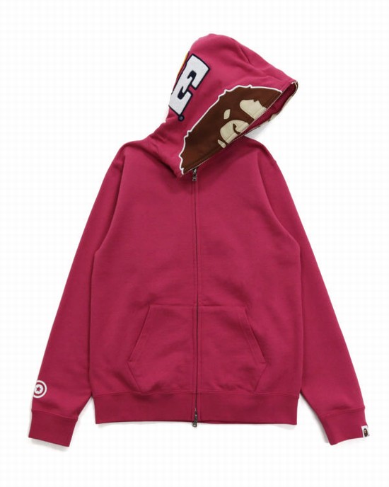 Rose Bape 2nd Ape Full Zip Women's Hoodie | ZA-94268