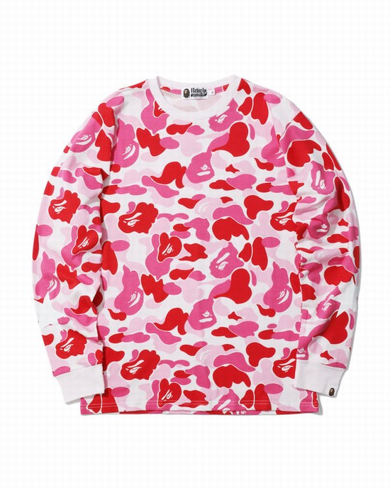 Rose Bape ABC Men's T Shirts | ZA-08437