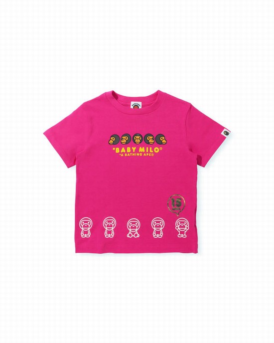 Rose Bape BK15th Anniversary Milo Kids' T Shirts | ZA-62871