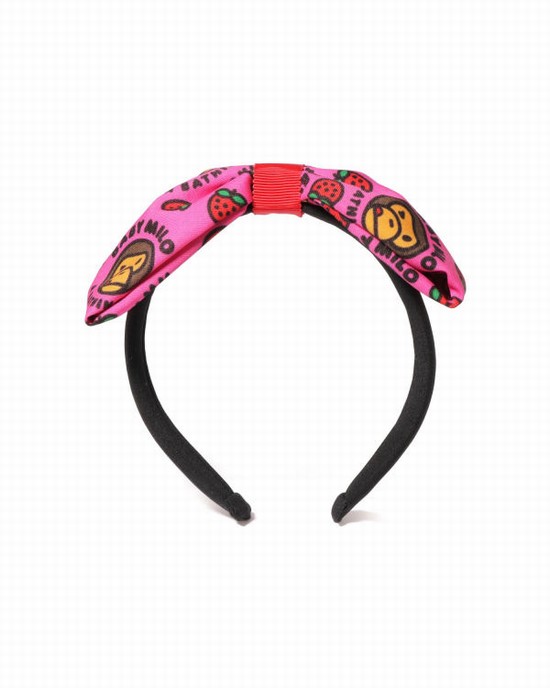 Rose Bape Milo Strawberry Ribbon Kids' Hair Accessories | ZA-70823