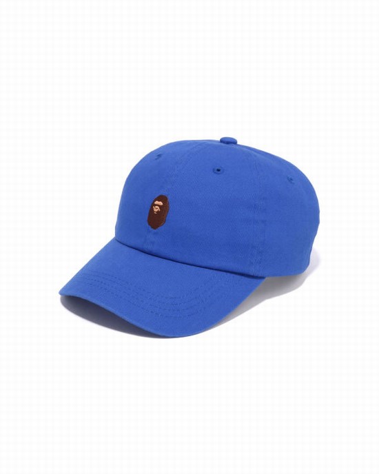 Royal / Blue Bape One Point Panel Men's Caps | ZA-86527