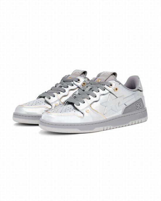 Silver Bape X Hajime Sorayama SK8 STA Men's Sneakers | ZA-67813