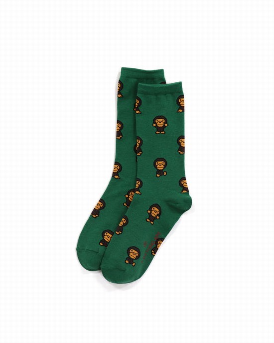 Turquoise Bape Milo Women's Socks | ZA-43780