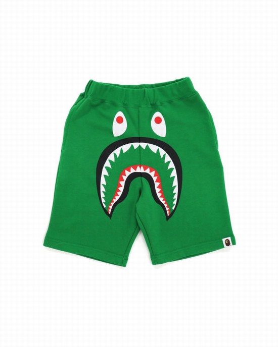 Turquoise Bape Shark Kids' Shorts | ZA-53697