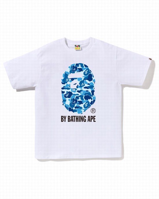 White Bape ABC Camo By Bathing Ape Men's T Shirts | ZA-03164