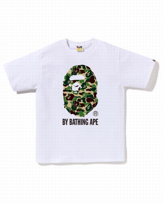 White Bape ABC Camo By Bathing Ape Men's T Shirts | ZA-56140