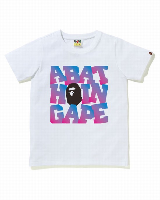 White Bape A Bathing Ape Women's T Shirts | ZA-08316