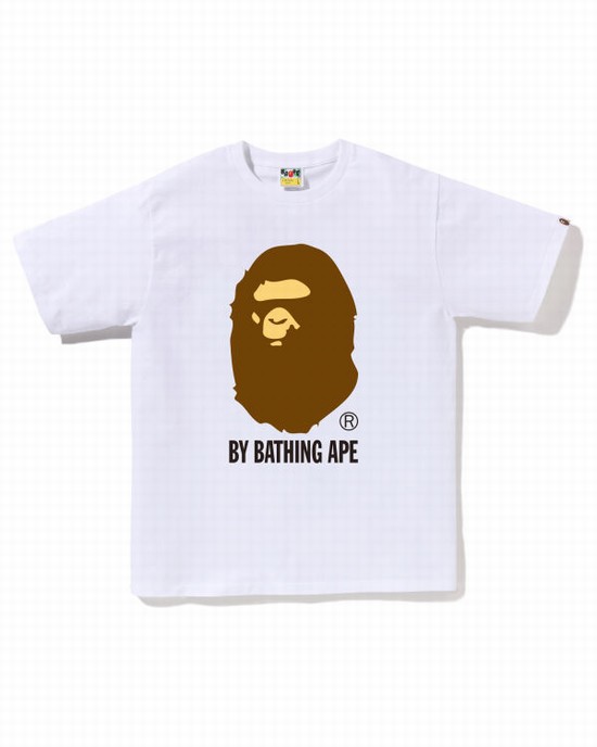 White Bape By Bathing Ape Men's T Shirts | ZA-85634