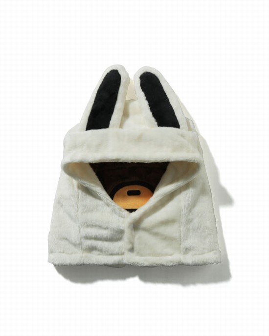 White Bape Milo Friends Kids' Neck Warmer | ZA-68371