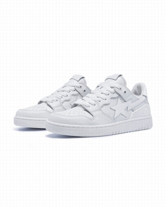 White Bape SK8 STA #3 M1 Men's Sneakers | ZA-43087