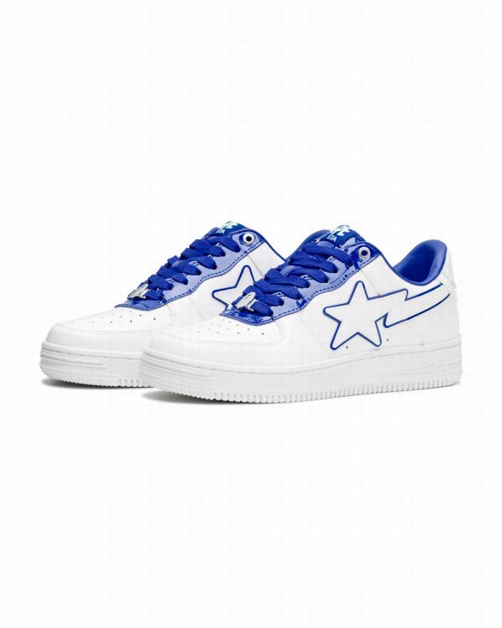 White Bape STA #8 Women's Sneakers | ZA-01897